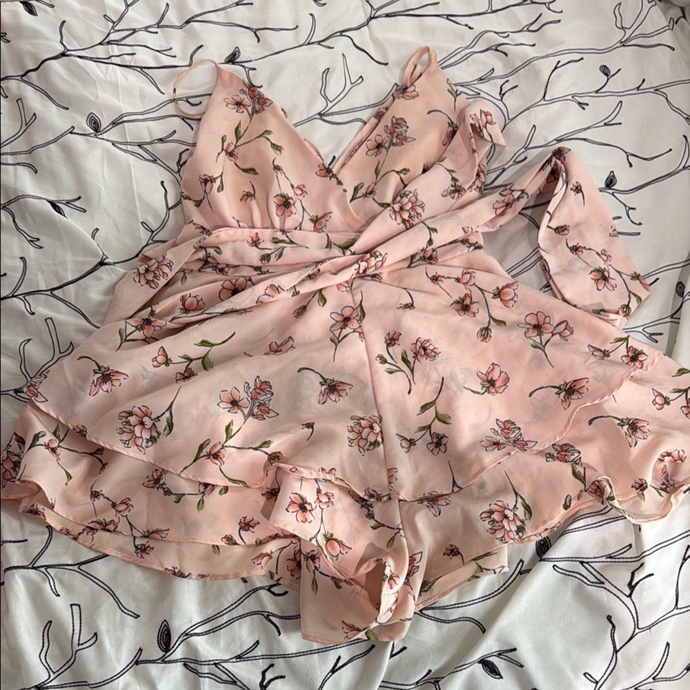 Forever 21 Floral Pink Romper